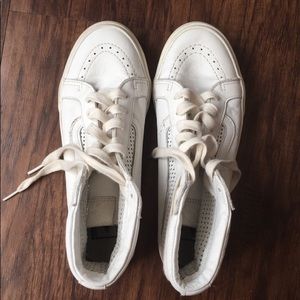 Leather High Top Vans